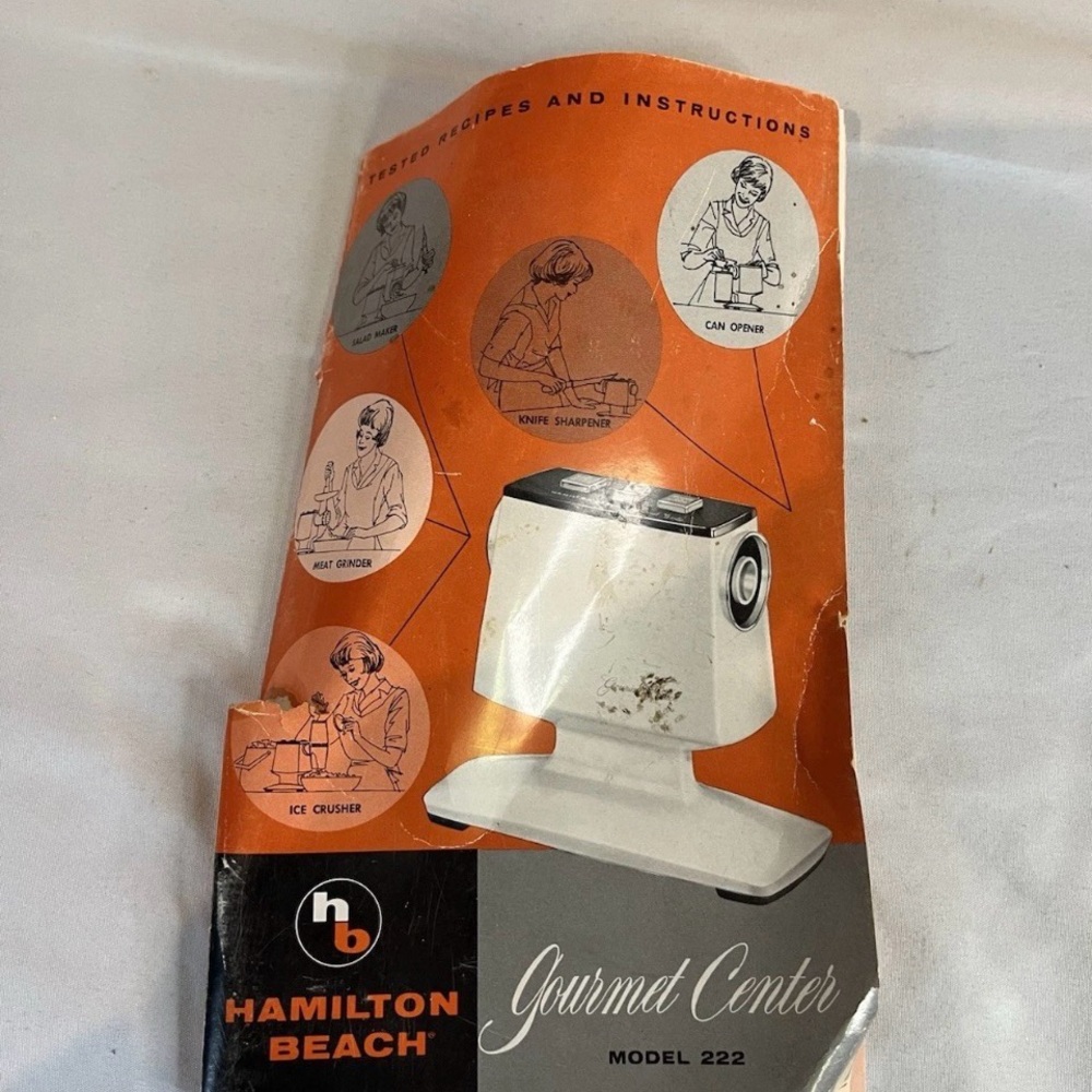 Vintage 60s Hamilton Beach Power Unit Model 222 and Quick-Crusher Model 577 - Picture 2 of 16